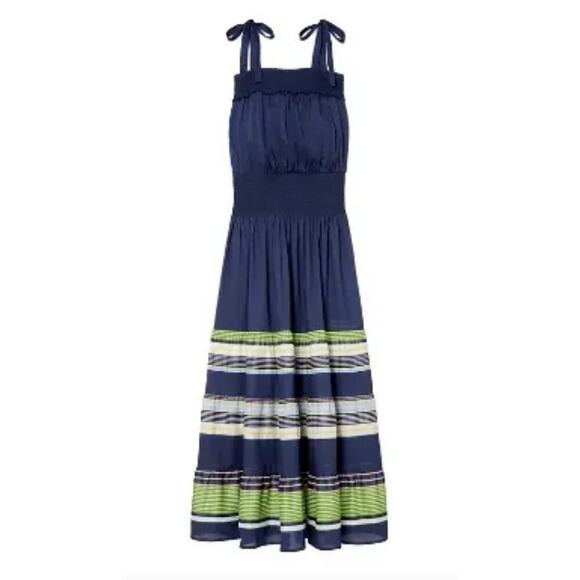 Tory Burch Dresses & Skirts - Tory Burch Smocked Sundress in Field Day Stripe Size Small NWT